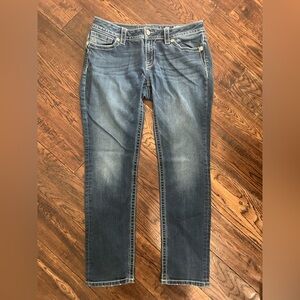 Miss Me Classic Mid-Rise Women's Jeans in Dark Blue
